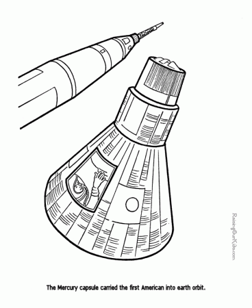 Space coloring page for kids 019