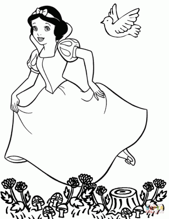 Snow White and the Seven Dwarfs coloring pages | Free Coloring Pages