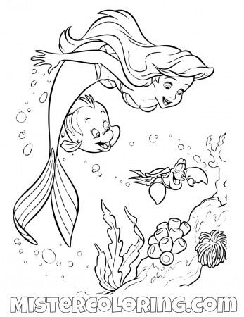 Little Mermaid Coloring Pages Flounder With Flower Free 17468623_full The  Mister – Slavyanka