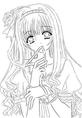 Printable Anime Colouring Pages - High Quality Coloring Pages