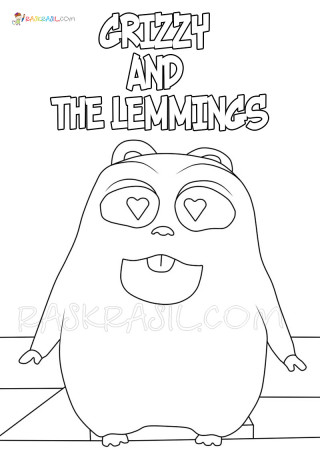 Grizzy and the Lemmings Coloring Pages | New Images Free Printable