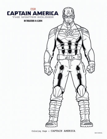 Captain America Coloring Pages Printable | Free Coloring Pages