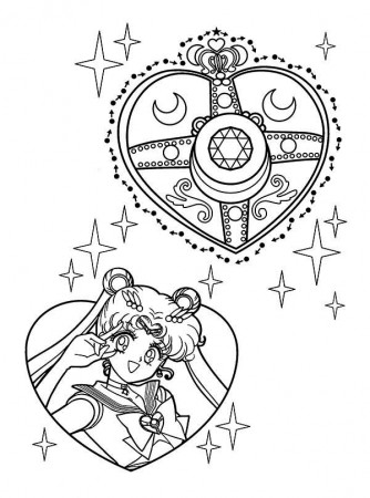 Sailor Moon Make Up Coloring Page | Color Luna
