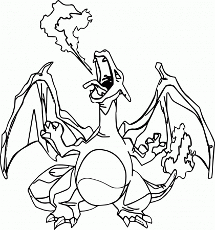 Charizard Coloring Page 02 | Wecoloringpage