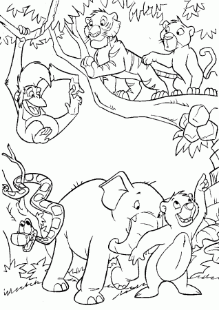 Free Jungle Animal Coloring Sheets - High Quality Coloring Pages