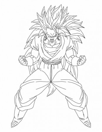 Ultra Instinct Goku coloring pages
