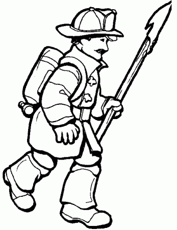 Fire department to download for free - Fire Department Kids Coloring Pages