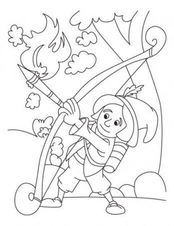 Archery Coloring Page | Download Free Archery Coloring Page for kids | Best Coloring  Pages | Coloring pages, Paw patrol coloring pages, Flag coloring pages