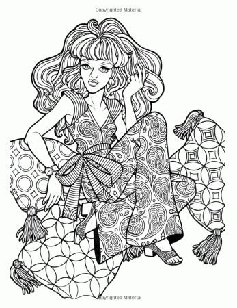 Pin on Fashion Coloring Pages for Adults