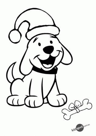 8 Pics of Cute Christmas Dog Coloring Pages - How to Draw Cute ...