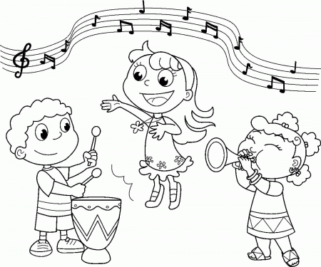 Vybar Funky Music Coloring Pages For Kids #gb4 : Printable Music ...