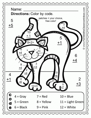 Printables Free Coloring Pages Of Color Number Addition - Widetheme