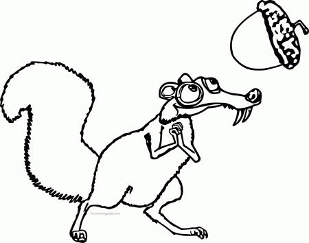Scrat_from_the_movie_ice_age_4 Coloring Page | Wecoloringpage