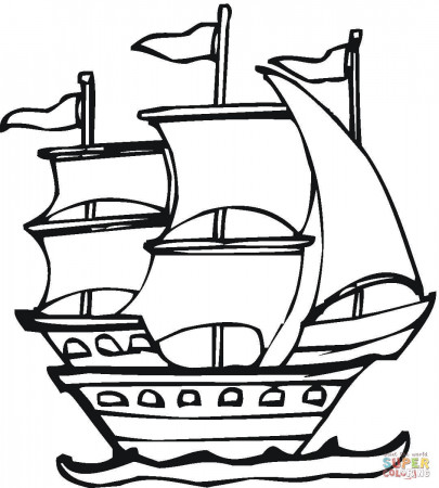 Spanish Expedition coloring page | Free Printable Coloring Pages