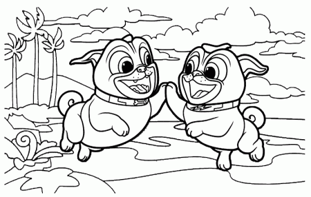 Puppy Dog Pals High Five Coloring Page – coloring.rocks!