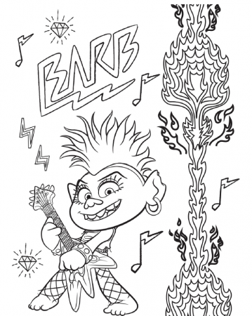 Trolls World Tour Coloring Pages & Printables - The Denver Housewife