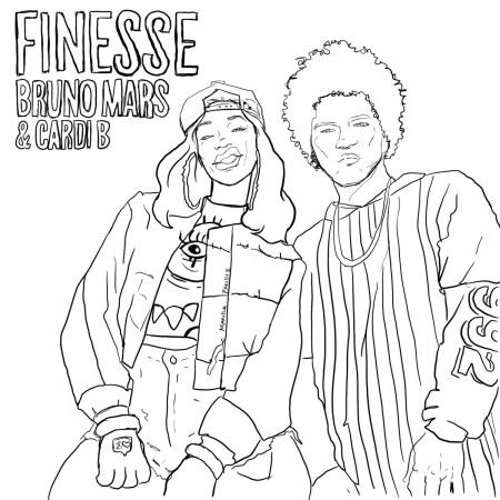 Cardi B And Bruno Mars - Friv Free Coloring Pages For Children ...