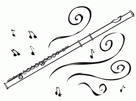 flute drawing - Google Search (With images) | Flute drawing, Music ...