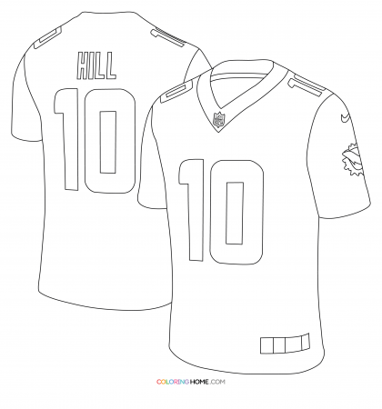 Tyreek Hill Miami Dolphins Coloring Page - Coloring Home
