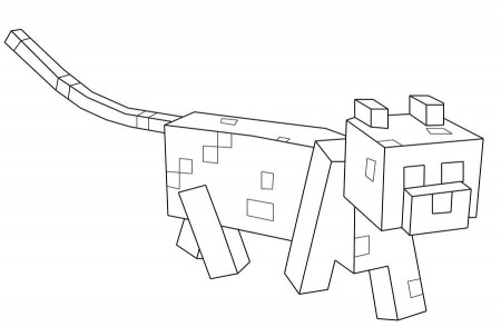 Ocelot minecraft coloring pages