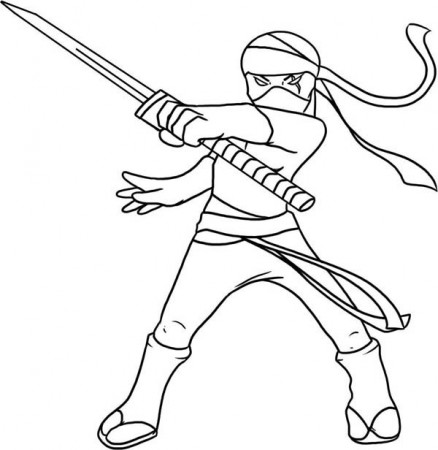 Kid Drawing Of A Ninja Coloring Page - Download & Print Online Coloring  Pages for Free | Color Nimbus