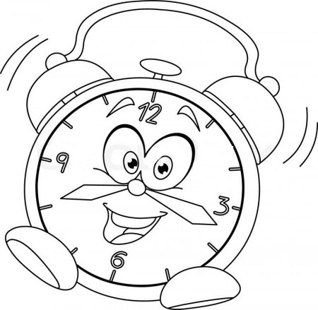 Clock Coloring Pages - ColoringPagesOnly.com
