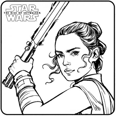 Kids-n-fun.com | Coloring page Star Wars Rise of Skywalker Rey