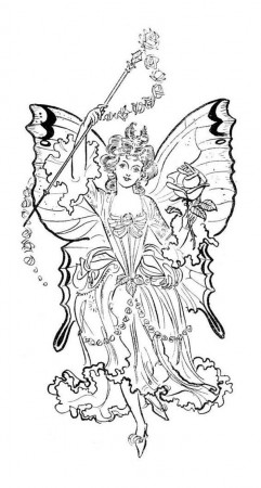 Elves and Fairies Colouring Pages