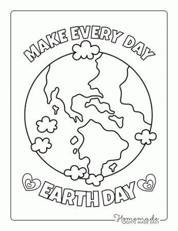 Earth Day Coloring Pages for Kids & Adults