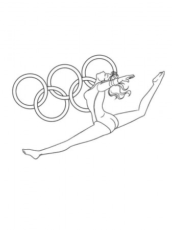 Olympic rings coloring pages