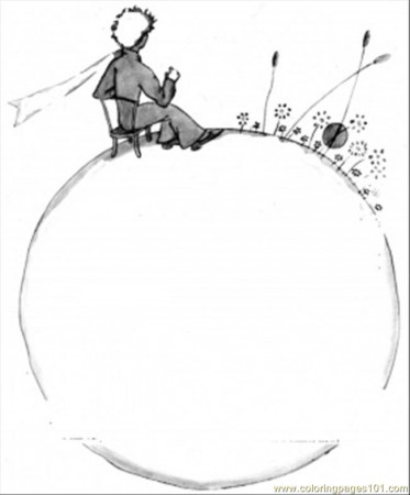 Little Prince On The Planet Coloring Page for Kids - Free Literature  Printable Coloring Pages Online for Kids - ColoringPages101.com | Coloring  Pages for Kids