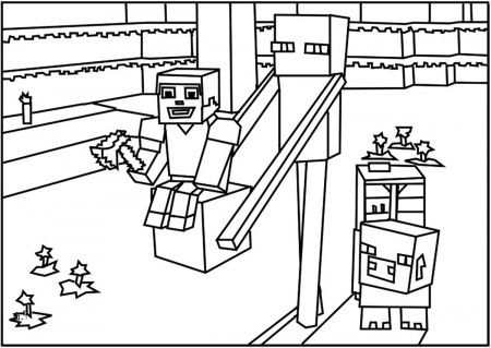 Minecraft for kids - Minecraft Kids Coloring Pages