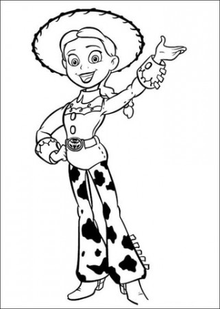 Jessie Is Singing coloring page | Free Printable Coloring Pages