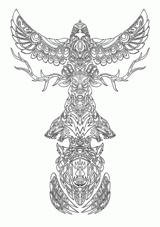 Free Printable Totem Pole Coloring Pages For Kids