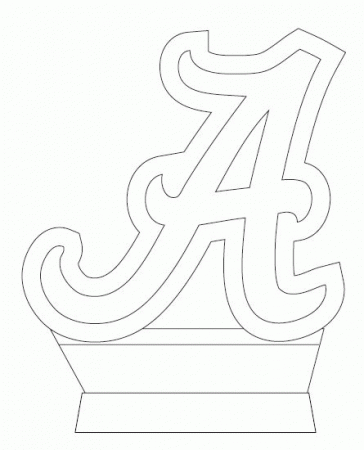 Download Elephant Football Logo Alabama Crimson Tide Logo Coloring ...