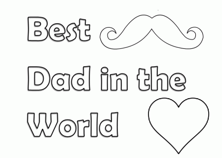 Happy Fathers Day 2016 Free Coloring Pages Sheets Printables