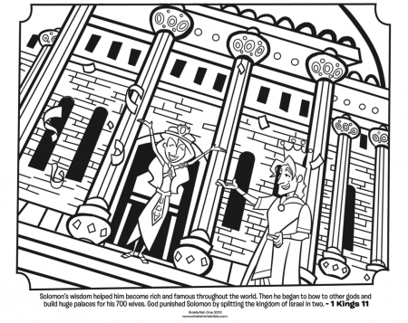 King Solomon and Wives - Bible Coloring Page | What's in the Bible?