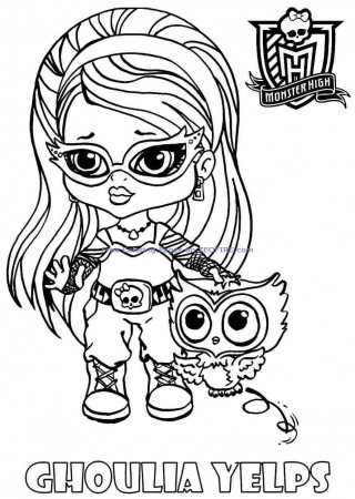 Monster High Baby Coloring Pages - Coloring Labs