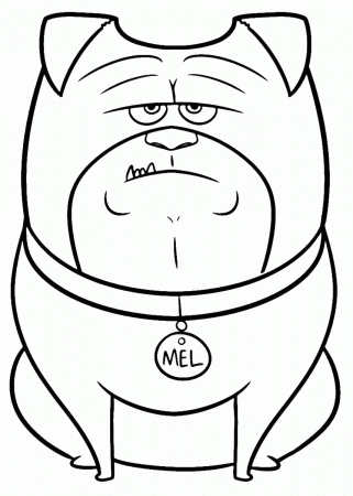 Mel - The Secret Life Of Pets Coloring Page
