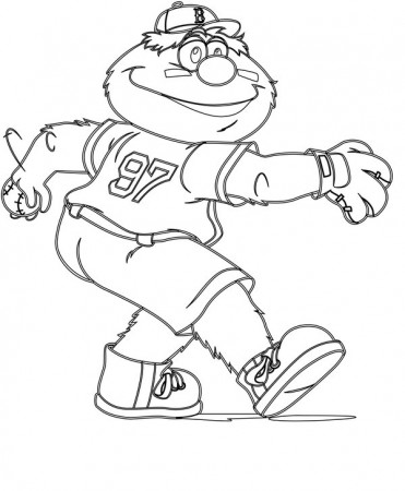 Wally The Green Monster Coloring Page