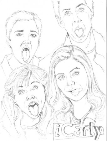 iCarly coloring page