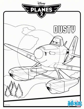 DISNEY coloring pages - Dusty Crophopper