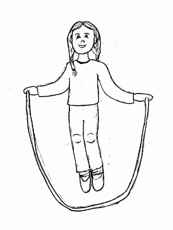 Jump Rope - Coloring Pages for Kids and for Adults