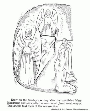 Easter Bible Coloring page 16| Bible-Printables