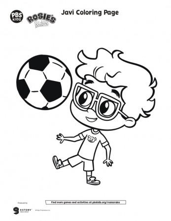 Javi Coloring Page | Kids Coloring Pages | PBS KIDS for Parents
