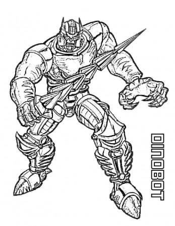 Transformers Dinobot Coloring Page - Free Printable Coloring Pages for Kids