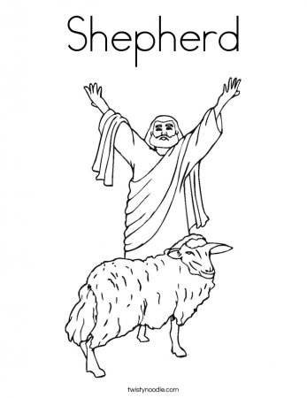 The Lord is my Shepherd Coloring Page - Twisty Noodle