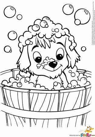 Puppy Printable Coloring Pages - Coloring