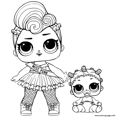 LOL Surprise And Lil Sisters Coloring Pages Printable