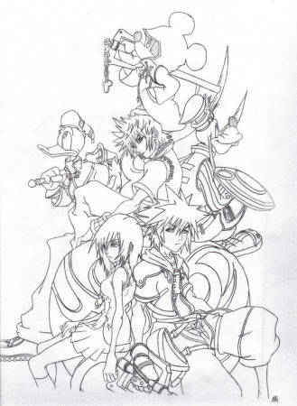 Free Printable Kingdom Hearts Coloring Pages For Kids